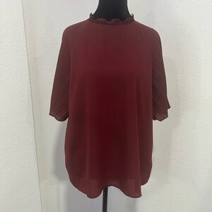 Express Deep Red Women's Blouse